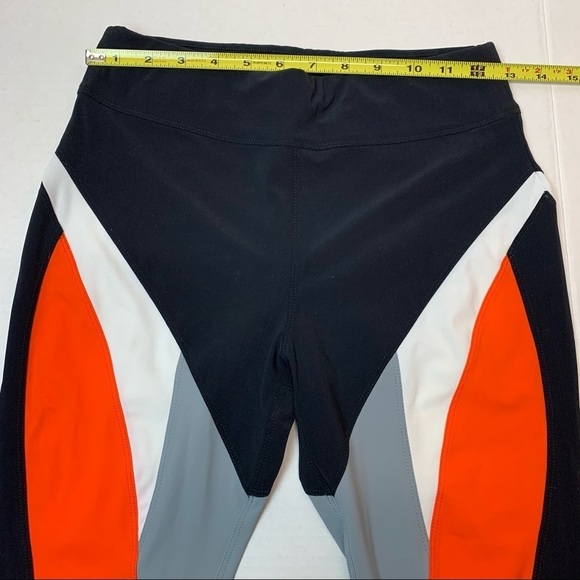NO KA’ OI  leggings black orange gray and white - Picture 2 of 9